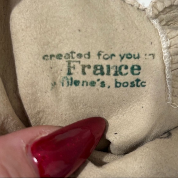 Leather gloves cream made in France size 6.5 - Picture 4 of 4